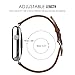 MoKo Band for Apple Watch Series 3 Bands, Luxury Genuine Leather Smart Watch Band Strap Single Tour Replacement for 38mm Apple Watch 2017 Series 3 / 2 / 1, BROWN (Not Fit 42mm Versions)