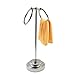 Deluxe Polished Nickel Steel Hand Towel Holder Stand (Polished Nickel_Large)