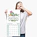 2021 desk Calendar - desk Calendar 2021, 12 x 12 Inch with Vibrant Sentence Floral, Monthly Square Calendar with Thick & Sturdy Paper, 11.8