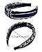 STHUAHE 3pcs Handmade Cloth Art Cross Knot Broadside Comfortable Hair Hoop Hairband Headband Headwear Hair Accessories by Womens (3 Color)