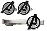 Marvel Agents of Shield Silvertone/Black Tie Clip