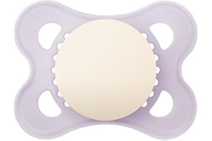 MAM Baby 1 Chupeta Original Com Bico Simétrico de Silicone SkinSoft para Crianças 0-6 Meses Embalagem Blister, Lilás