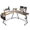 Computer Desk L Shaped, Home Office Desk Gaming Desk for Small Spaces Writing Desk Work Station with Monitor Stand,Easy…