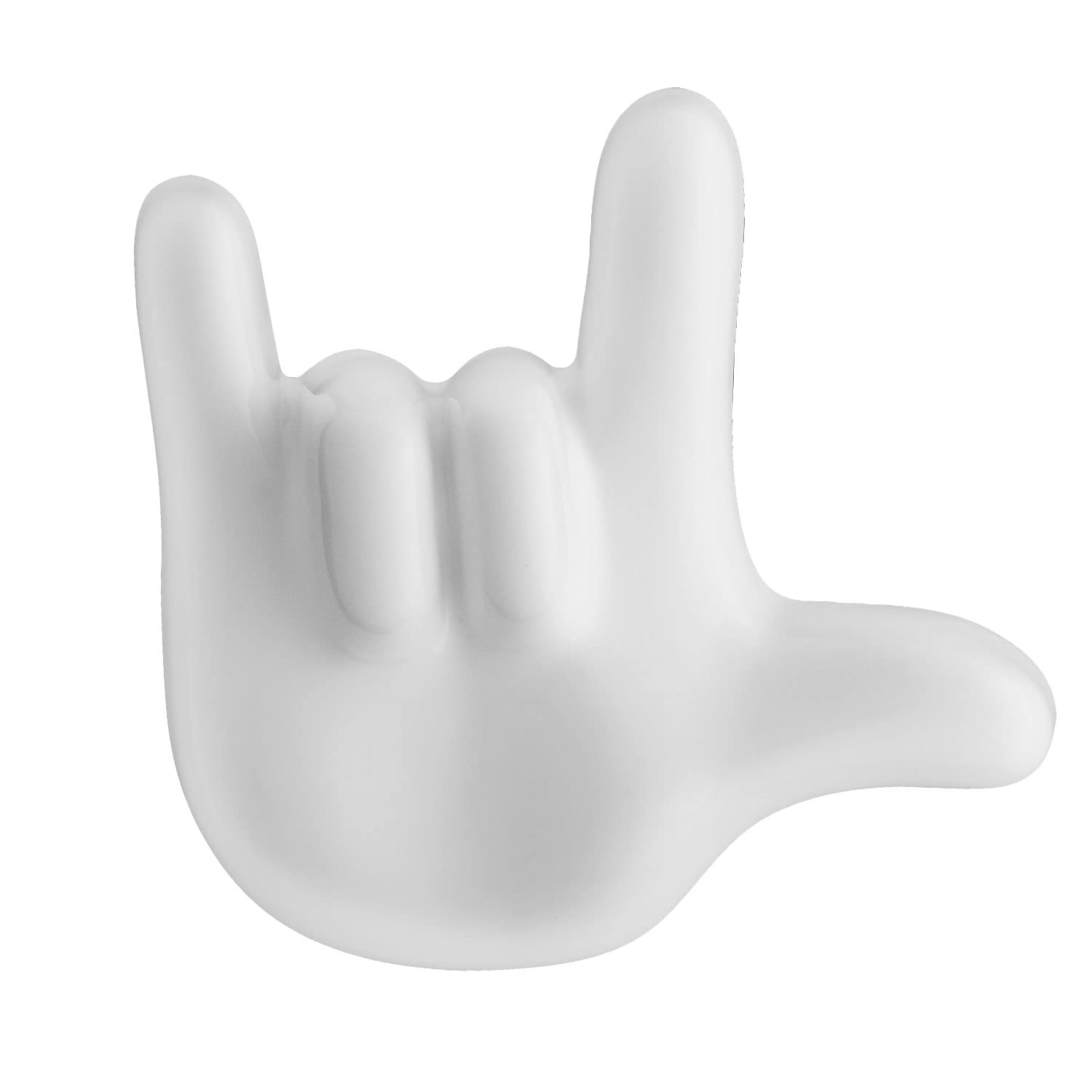 Letshelter White Ceramic Hanger for Towel Rail and Radiator, I Love You Sign, White, Handmade in Italy – Installs Directly to the Radiator