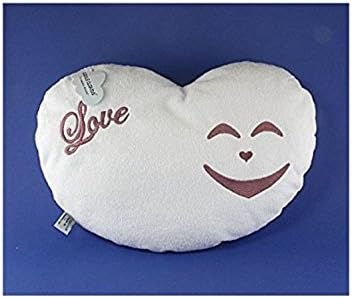 Soft Pillow/Plush by Cuddle Cloud for Cuddling &amp; Relaxing, Cute, Comfort, Inspirational, Extra Soft, Throw able, Also for Travel, Easy to Clean, Machine Washable, White, "LOVE" Embroidered face &amp; Name, Sold by SimplyComforts. Enjoy, Get Yours Now!