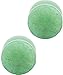 Pierced Owl Jade Semi Precious Stone Solid Saddle Fit Plugs Gauges, Sold As Pair (19mm (3/4
