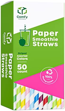 Biodegradable Eco-Friendly Disposable Paper Drinking Straws For Party