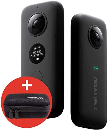 hardwrk Insta360 ONE X Edition with exclusive protective cover - 360° action sport camera for Apple iPhone and Android - 5.7K resolution - 18 MP – Panoramic VR - FlowState stabilisation