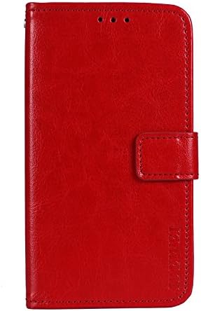 coque BlackBerry Key2 Phone Case,Flip Wallet with Card Slot Case for BlackBerry Key2(Red)