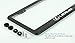 Sparkle-um 2pcs Newest Matte Aluminum Alloy Lexus Logo License Plate Frame ，with Screw Caps Cover Set Suit，Applicable to US Standard car License Frame, for Lexus(Black