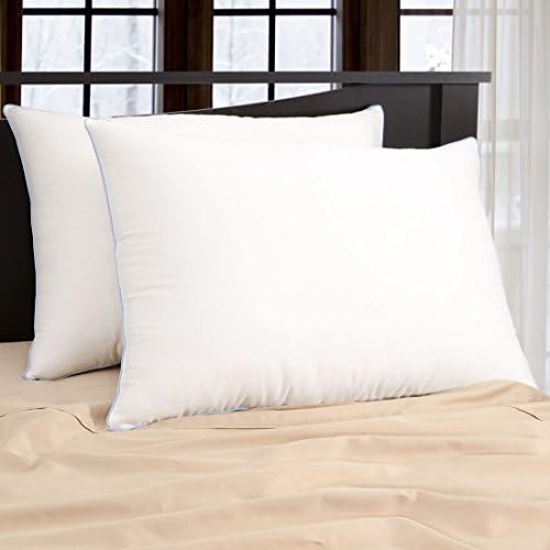 BioPEDIC Comfort-Plus Cool Gel Fiber Pillow Pair,White, Standard/Queen