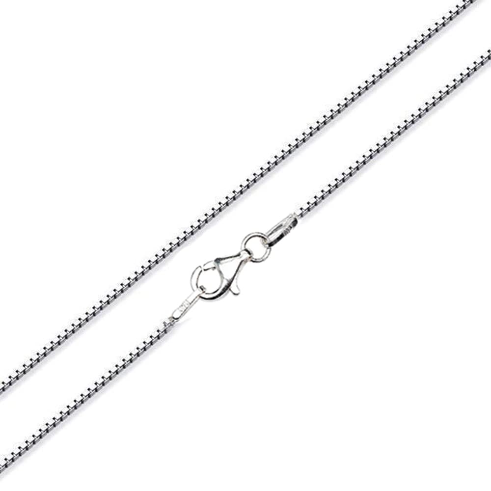 Treasure Bay Women's Necklaces - 925 Sterling Silver Box Chain Necklace in 40cm 45cm 48cm 50cm 52cm 55cm 60cm 65cm (50)