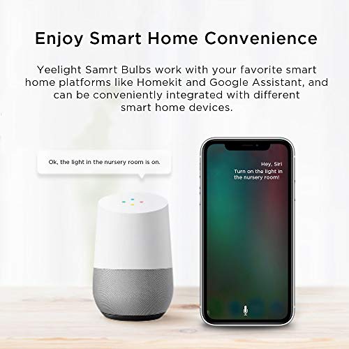 YEELIGHT Smart WiFi Light Bulb, Dimmable White Light Bulb, Compatible with Alexa & Homekit and Google Home Assistant, No… - Image 2