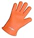 Silicone BBQ Gloves by Touch-Heat, 5 Fingers Oven Mitts Pot Holders with Heat Resistance up to 425°F + Raised Texture Provides Better Grip , Perfect for Cooking, Grilling, Baking, Gardening, Cut Resistant, Easy to Clean, One-Size-Fits All (1 Pair)