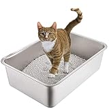 Yangbaga Stainless Steel Litter Box for Cat and