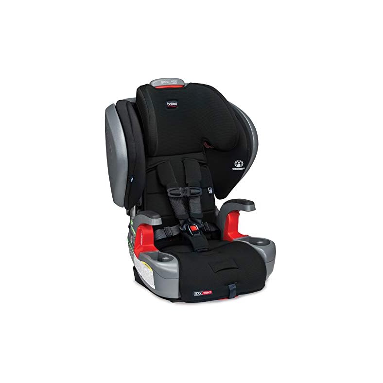Britax Grow with You ClickTight Plus Harness-2-Booster Car Seat, Jet Safewash Fabric
