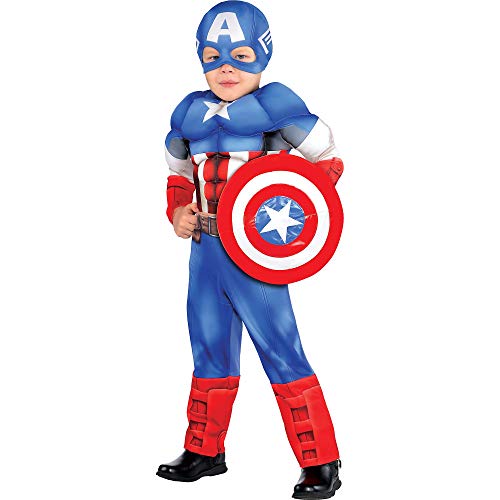 Suit Yourself Classic Captain America Muscle Halloween Costume for
