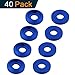 Hobbypark 40-Pack Multicolour M2.5 / M3 Screws Washer Bolts Washers Cap Head Pan Head Aluminum Anodized Hardware CNC (Navy Blue, M3)