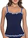 Profile by Gottex Women's Blue Lagoon Underwire Bra Tankini Top (D Cup)