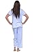 Casual Nights Women's Sleepwear Top & Capri Pants Pajama Set Shirt with Printed Bottom Pjs