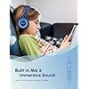 iClever-Kids-Headphones-8594dB-Volume-Limited-Stereo-Sound-Foldable-Untangled-Wires-35mm-Jack-for-SchoolTravel iClever Kids Headphones, Childrens Headphones Wired, 85/94dB Volume Limited, Stereo Sound, Adjustable Headband, Foldable…
