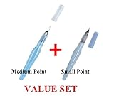Pentel - Aquash Water Brush Medium Point & Small Point 2 Pens Profesional Arts Value Set