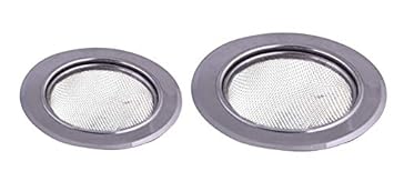 Petals Stainless Steel Sink Drainer Set, 2-Pieces, Silver