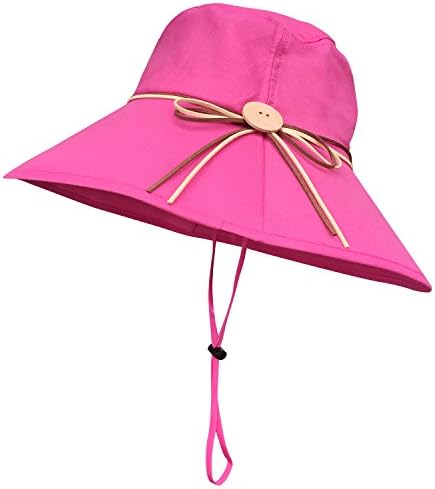 Oryer Womens Summer Sun Hat Wide Brim Beach Hat Foldable UPF 55+ Fishing Caps