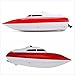 SZJJX RC Boat Remote Control Racing Boat High Speed Electric 4 Channels for Pools, Lakes and Outdoor Adventure JX802 Red