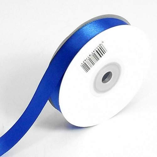 Royal Blue Double Sided Satin Ribbon 10mm (3/8") - 50 Metres - (Full Roll) Gift / Hamper / Wrapping