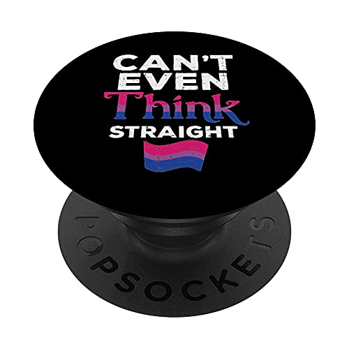 Can't Even Think Straight LGBTQ Bisexual Flag Gay Pride Bi PopSockets Swappable…