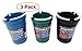 Pro Image Portable Car Ashtray (3 Pack) Vehicle auto Cup Holder Ashtrays