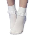 Jefferies Socks Neat Eyelet Trim Lace Sock White/White, 12-24 Months