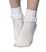 Jefferies Socks Neat Eyelet Trim Lace Sock White/White, 12-24 Months