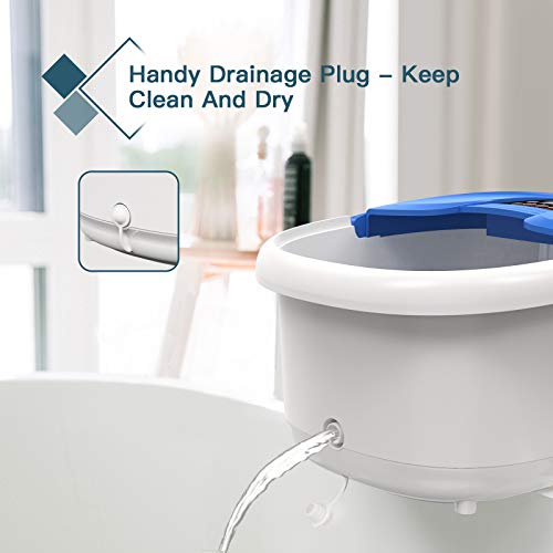 Arealer Foot Spa Massager, Heated Foot Bath with 4 Automatic Massage