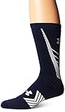 Under Armour Men's Undeniable All Sport Crew Socks (1 Pair), Midnight Navy/White, Medium