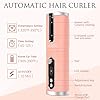 TURATA-Portable-Cordless-Auto-Hair-Curler-Fast-Operation-Wireless-Curling-Iron-with-3-Adjustable-Temperature-4-Timer-Anti-Tangle-Anti-Scald-USB-Rechargeable-Hair-Styling-Tool-with-LCD-Display TURATA Portable Cordless Auto Hair Curler Fast Operation Wireless Curling Iron with 3 Adjustable Temperature & 4 Timer…