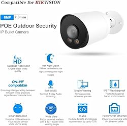 6MP Full Color Night Vision Add-On PoE IP Bullet