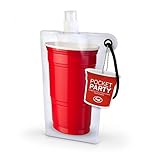 Fred & Friends POCKET PARTY Red Cup Flat Flask