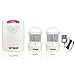 SETmell Wireless Home Security Driveway Alarm and Doorbell, 1 AC Adapter & 1 Long Range Reciever & 2 PIR Motion Sensor Detector Weatherproof Patrol Infrared Alert System Kit