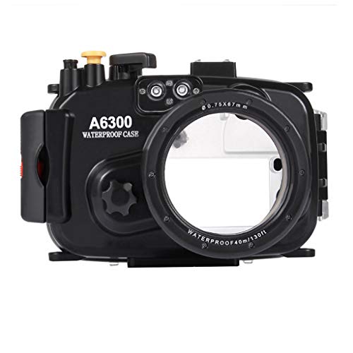 Uplord 40m Underwater Swimming Diving Waterproof Camera Case Diving Protective Housing Shell for Sony A6300,Diving Shell+O Seal+Cleaning Cloth+Hand Strap