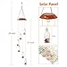 PATHONOR Color-Changing LED Solar Mobile Wind Chime, LED Waterproof Wind Chime Wishing Bottles Wind Chimes For Home/Party/Night Garden Decor