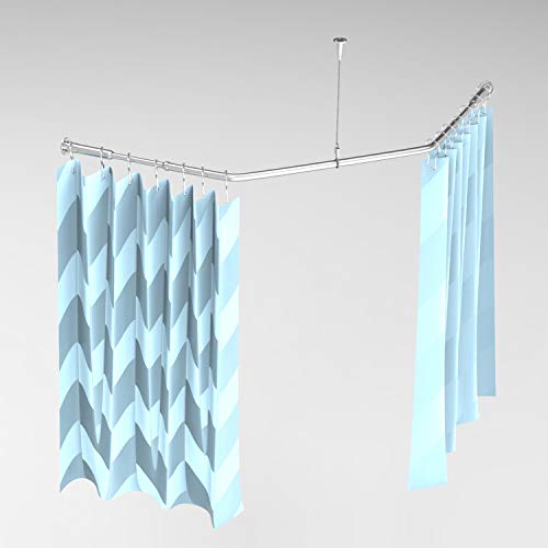 Quany Life Corner Shower Curtain Rod 304 Stainless 30 "x 24" x 30