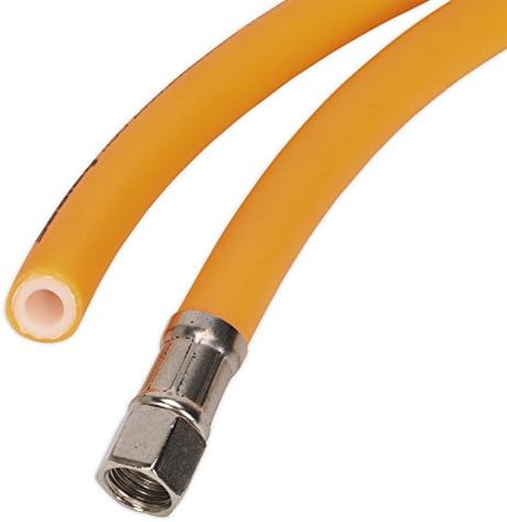 Sealey Ahhc538 Air Hose 5Mtr X 10Mm Hybrid High Visibility 1/4In Bsp Unions, White, 5mtr x Ø10 mm - Image 3