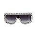 MINCL/Large Oversized Square Shine Style Diamond Women Sunglasses (light black-black, light black-black)