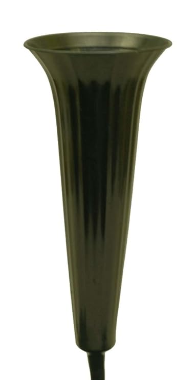Grabvase moosgrün 32cm x 6cm 5 Stück Nelkenvase Einsteckvase