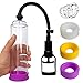 Vacuum Man's Manual Penis Pump with Powerful Suction for Maxium Width with Easy Grip Pump Handle & Includes Free Cock Ring