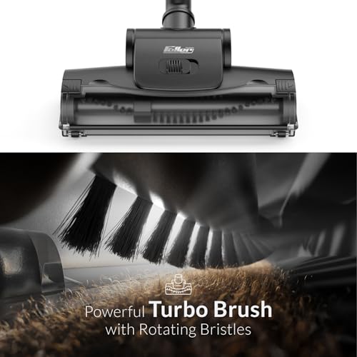 Feller Germany, 2400W Vacuum Cleaner, Handle Remote Control, Ultra Silent, 6L Dust Capacity, Turbo Brush+Blower Function,5-Stage Filtration with HEPA, VC240, 2Y Guarantee, UAE Version (Dark Gray Red)