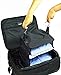 Grand Fusion Stow-N-Go Portable Hanging Travel Shelves, Packing Organizer for Luggage. Carry on Closet for Clothes. Expandable Packing Cube. Travel Essentials. (Black - L, L = (L) 11.8