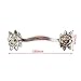 Anti-Silver Rose Cupboard Cabinet Wardrobe Drawer Door Pull Handle DIY